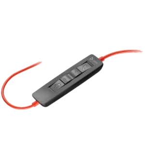 Auricular Poly Blackwire 3210 USB-C Mono con Adaptador USB-C/A | Micrófono Antirruido