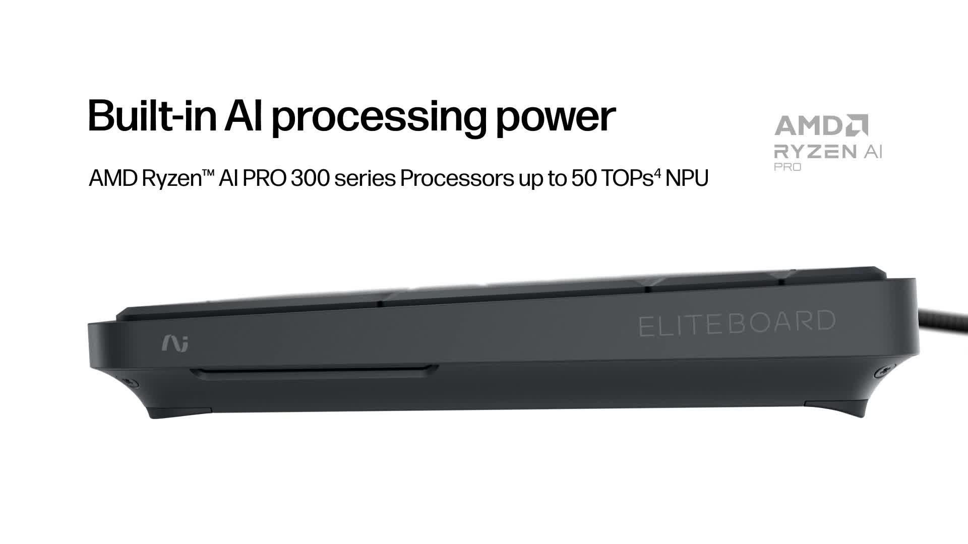 HP EliteBoard G1a Next Gen AI PC AIO Ryzen AI 5 PRO 340 16GB 256GB SSD Windows 11 Pro