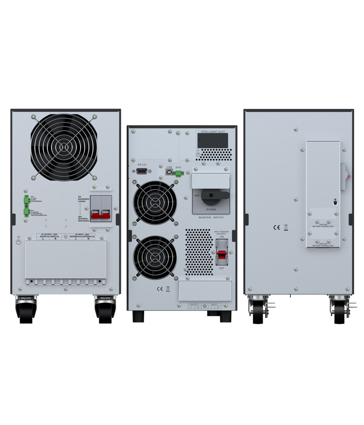 UPS APC 6 kVA con Transformador y Baterías | Online Empresarial (SRVPM6KIL+SRV6KTF +(1) SRV240BP-9A)